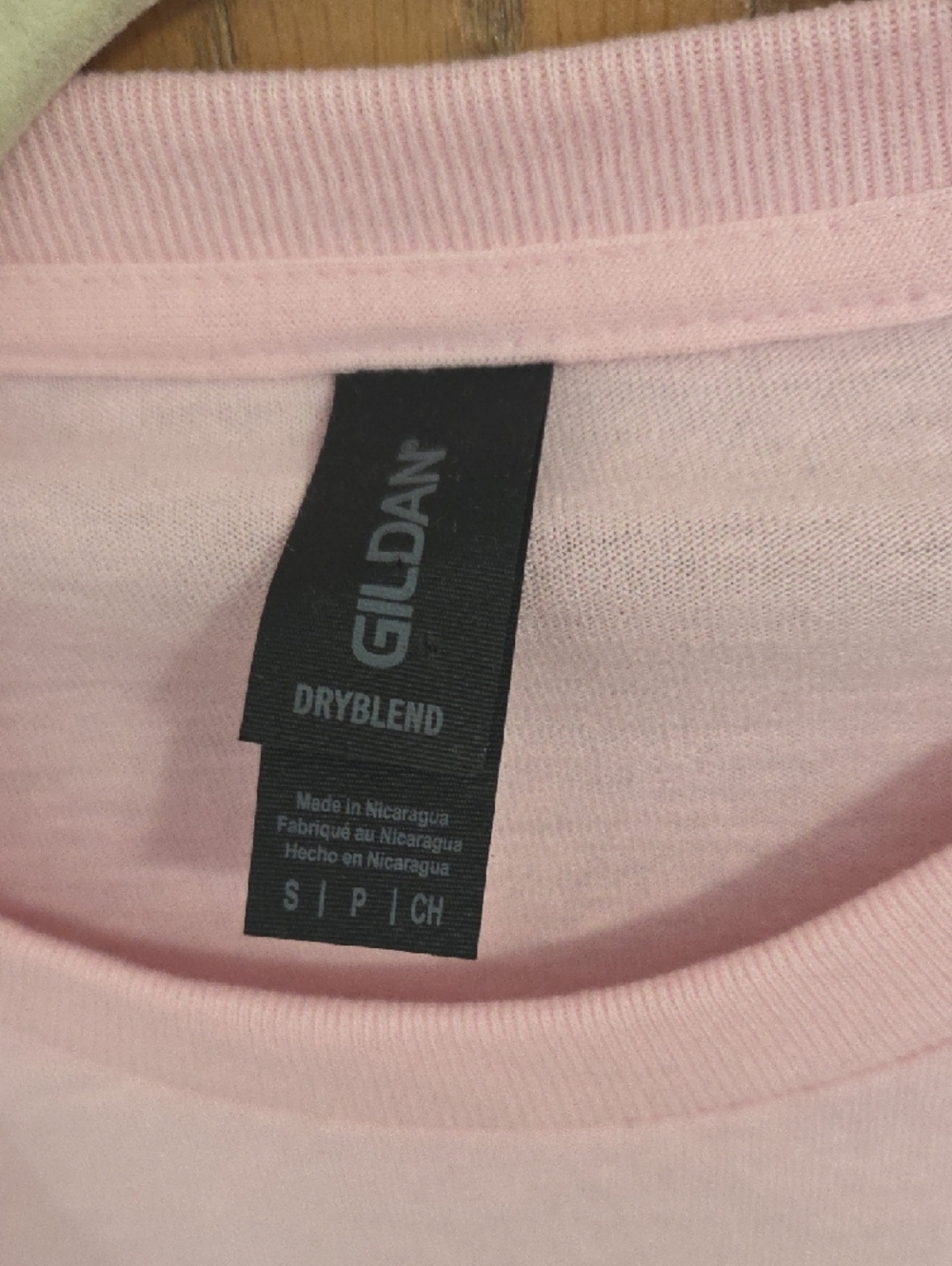 Gildan Pink Short Sleeve Tee with Colorful 'The I'm Fine' Skeleton Graphic - Picture 2 of 6